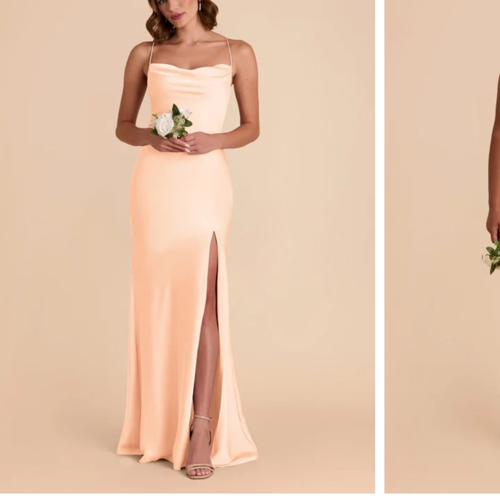 Elegant Peach Evening Gown